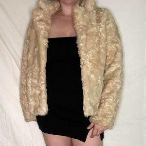 Gorgeous Baby Pink Fur Coat